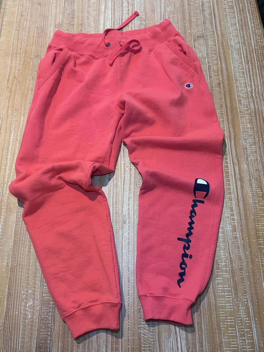 Champion Coral Sweat Joggers with Script Logo